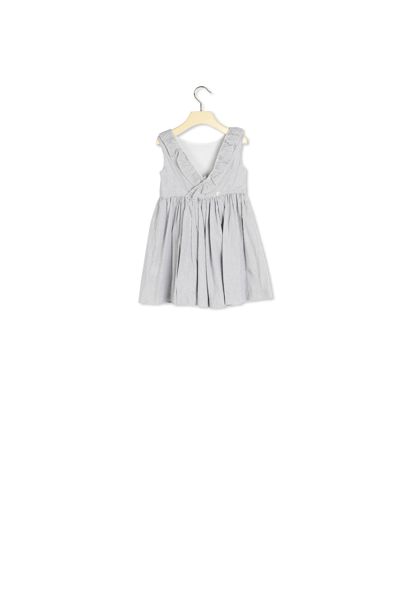 Robe avec volant carreaux - Bonpoint vintage