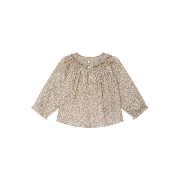 Blouse en coton Liberty - Bonpoint vintage