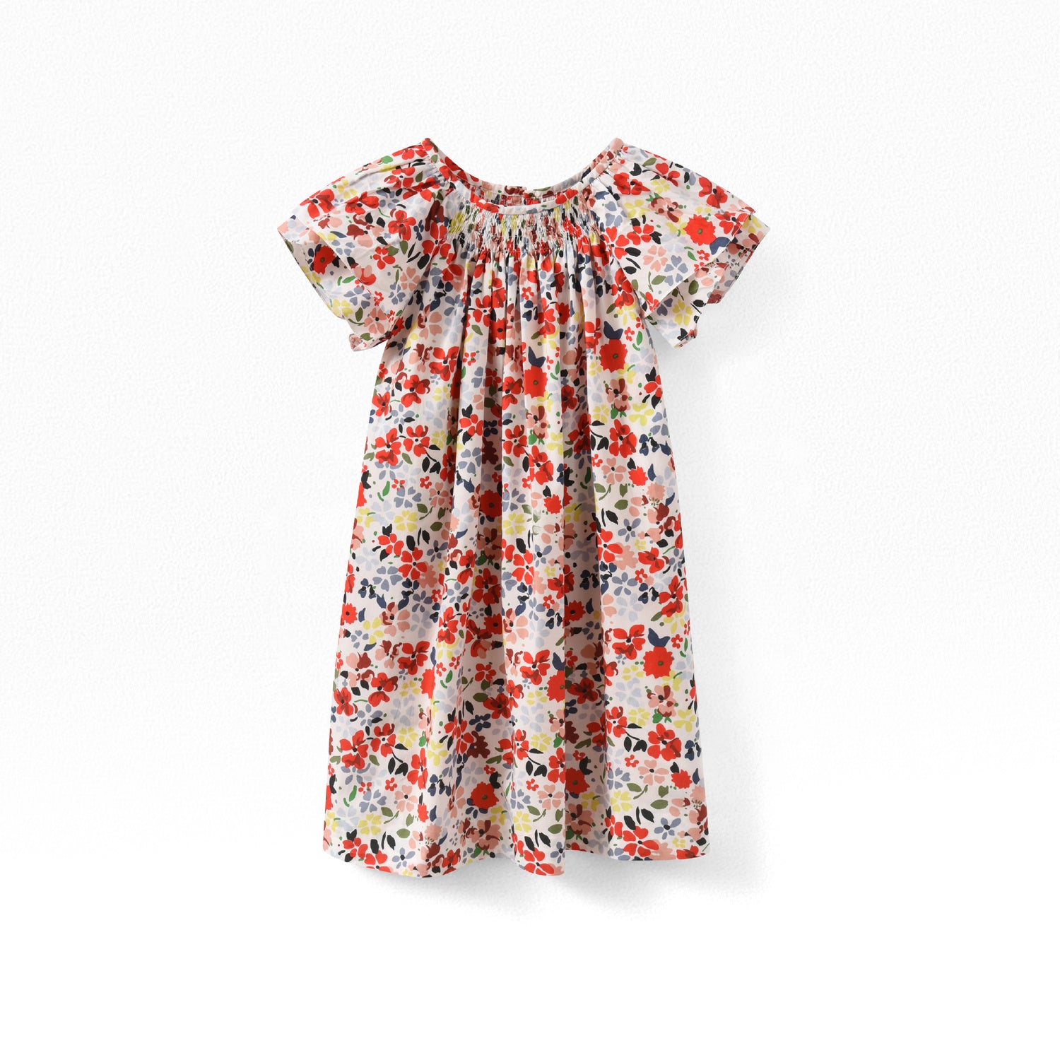 Robe à manches courtes volantées - Bonpoint vintage