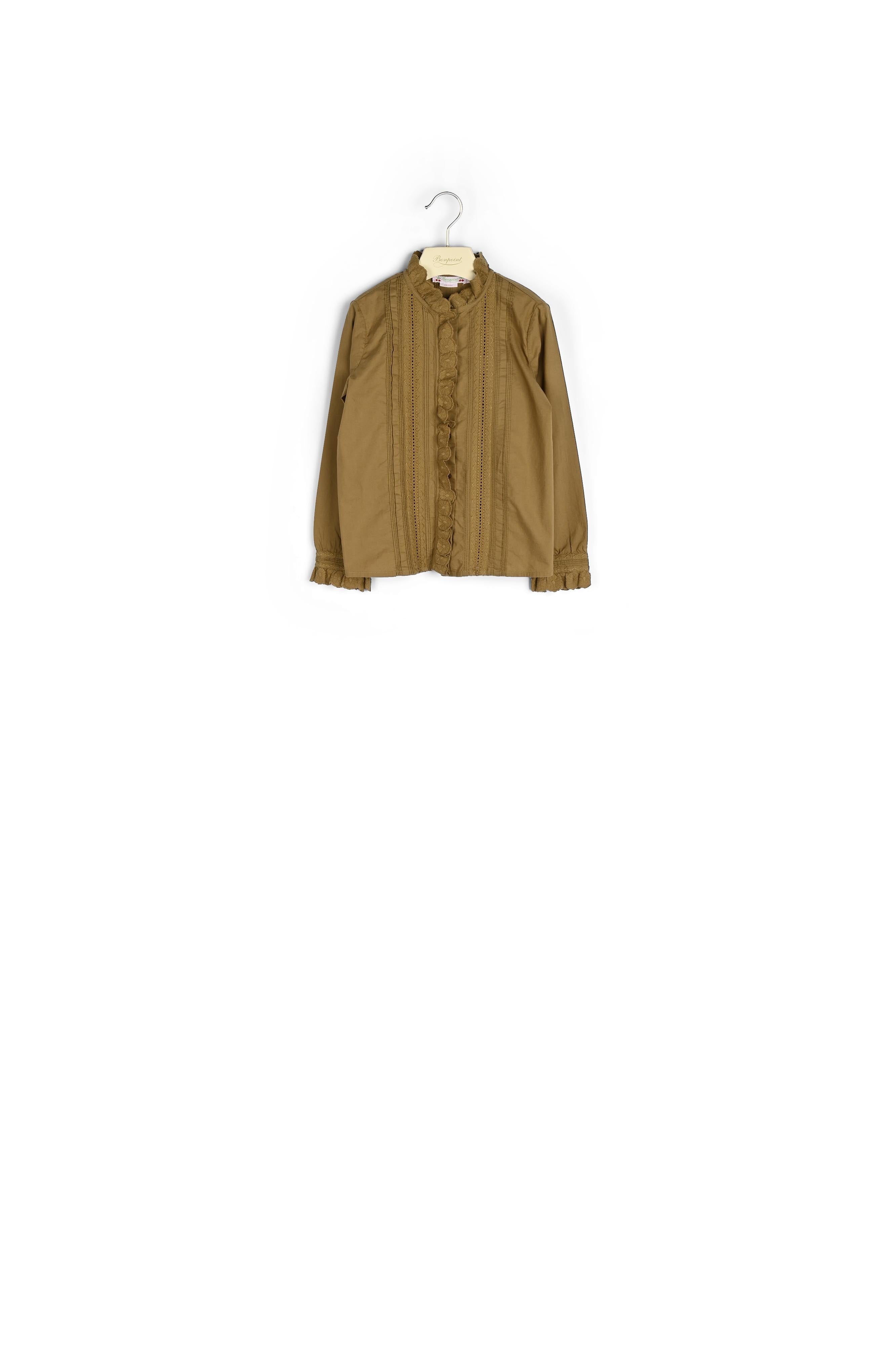 Blouse plissée et brodée - Bonpoint vintage