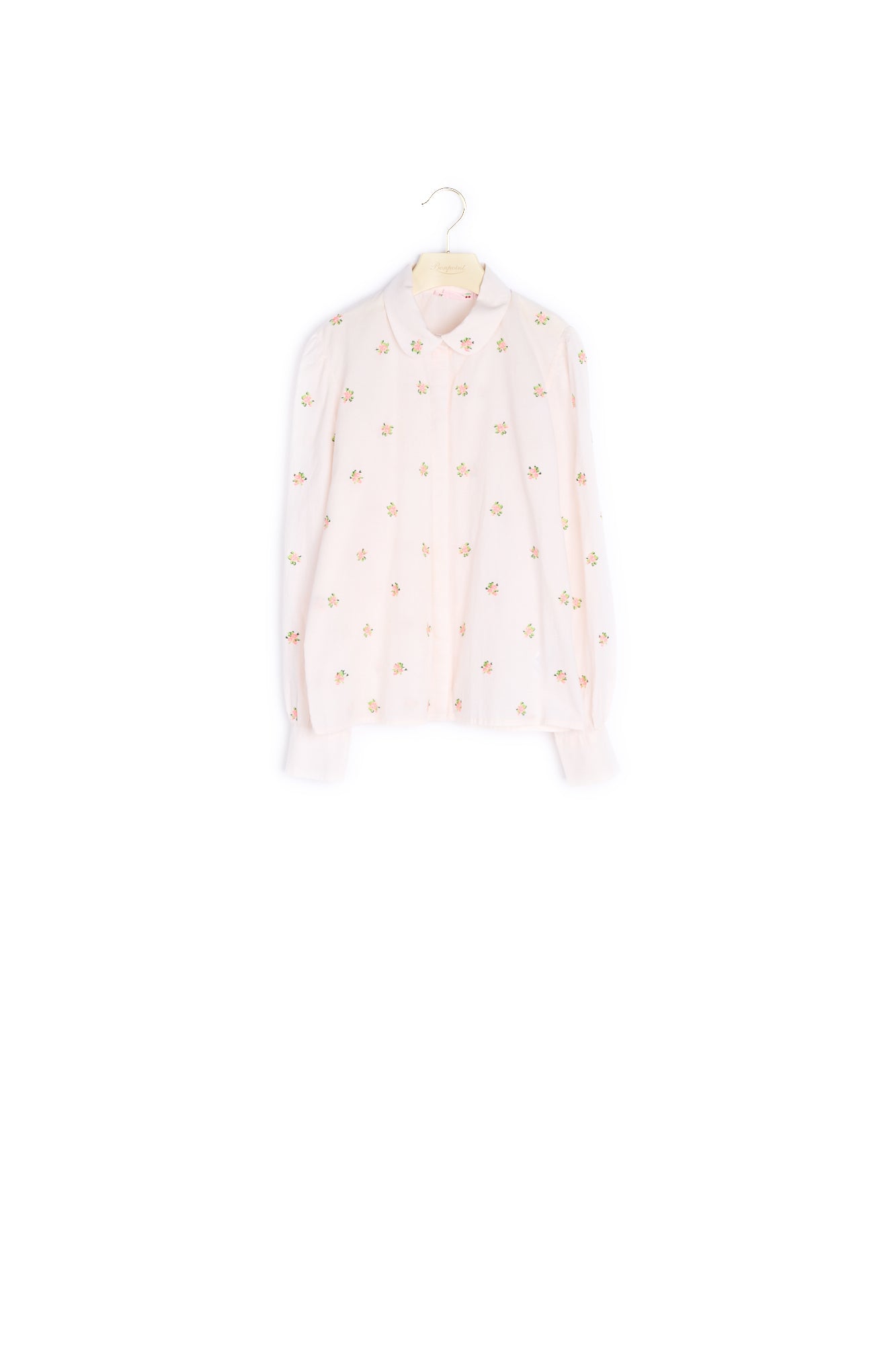 Blouse brodée en voile de coton - Bonpoint vintage