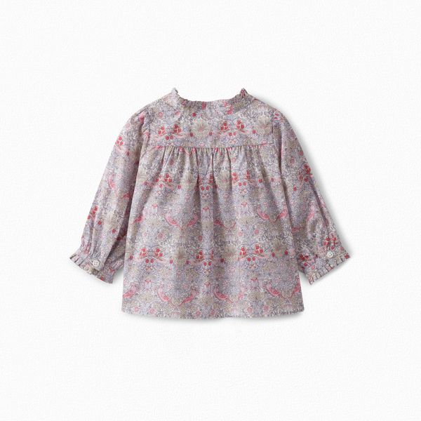 Blouse en tissu Liberty à plis - Bonpoint vintage