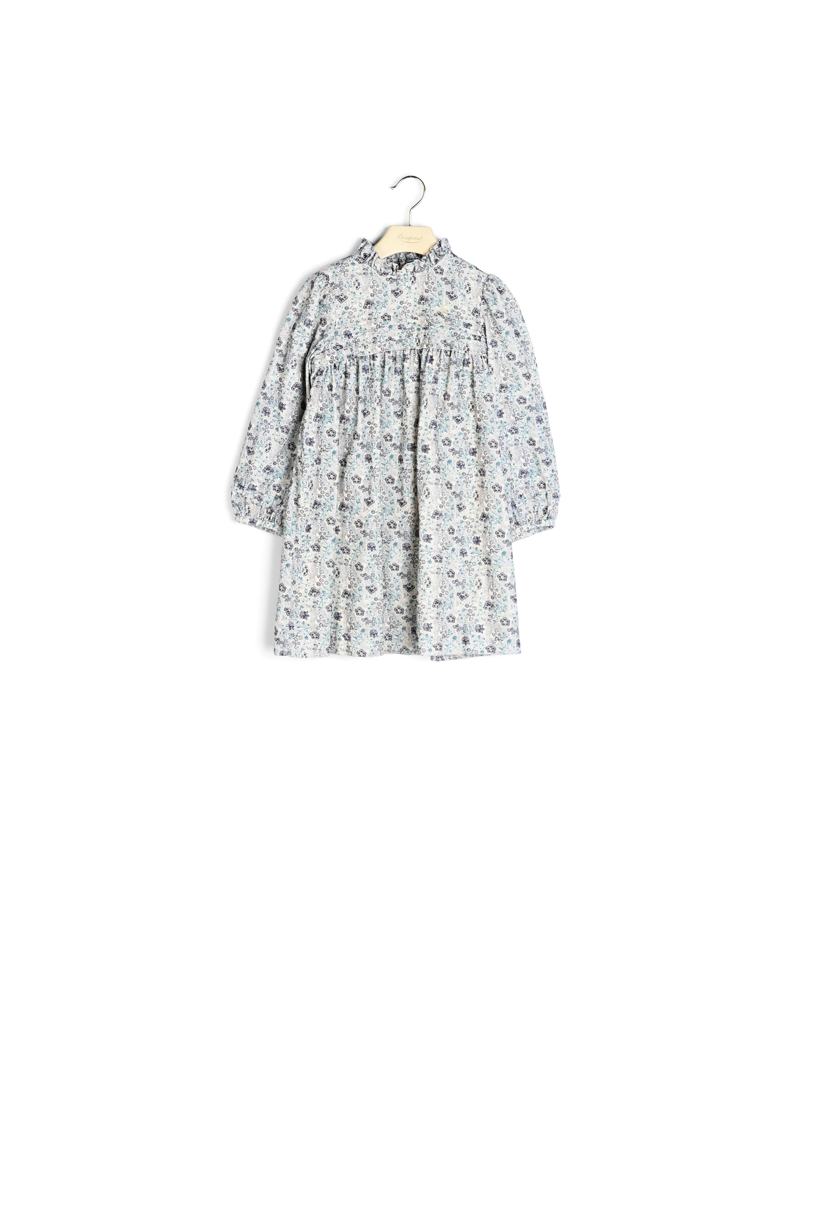 Robe en velours milleraies imprimé - Bonpoint vintage