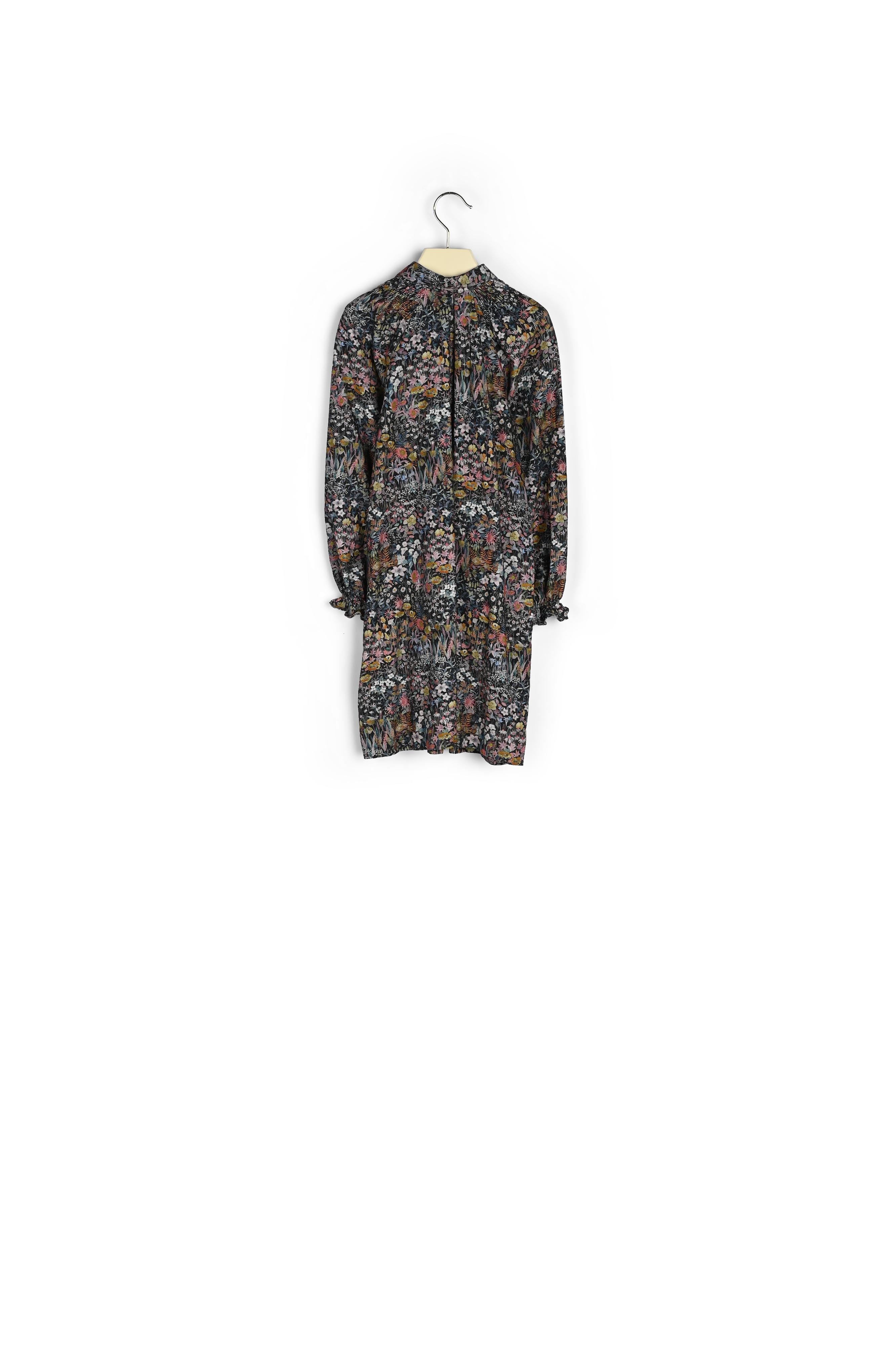 Robe  en velours tissu Liberty - Bonpoint vintage